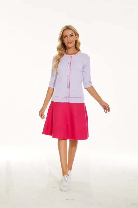 MM SUMMER CARDI LILAC