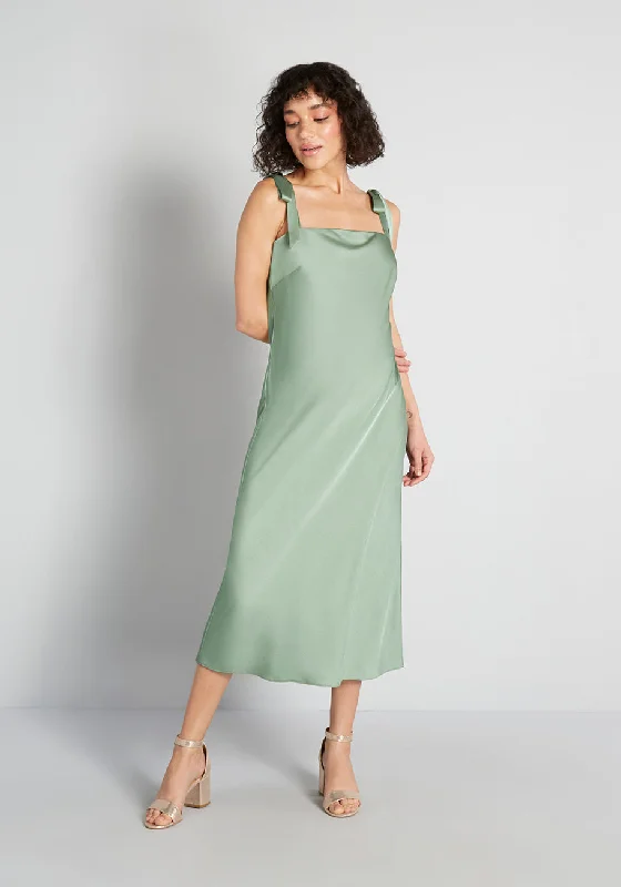 ModCloth x Hutch Tie-Shoulder Midi Dress