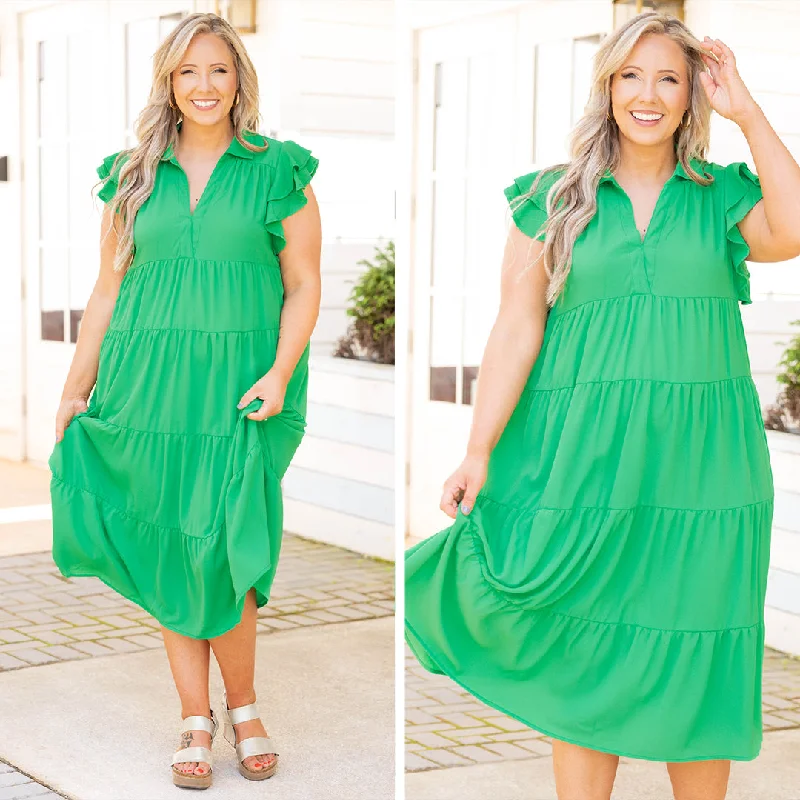 Play Time Dress, Kelly Green